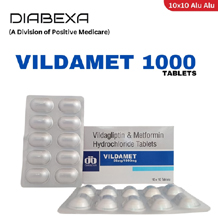  top pharma franchise products of Positive Medicare  -	tablets vildamet.jpg	